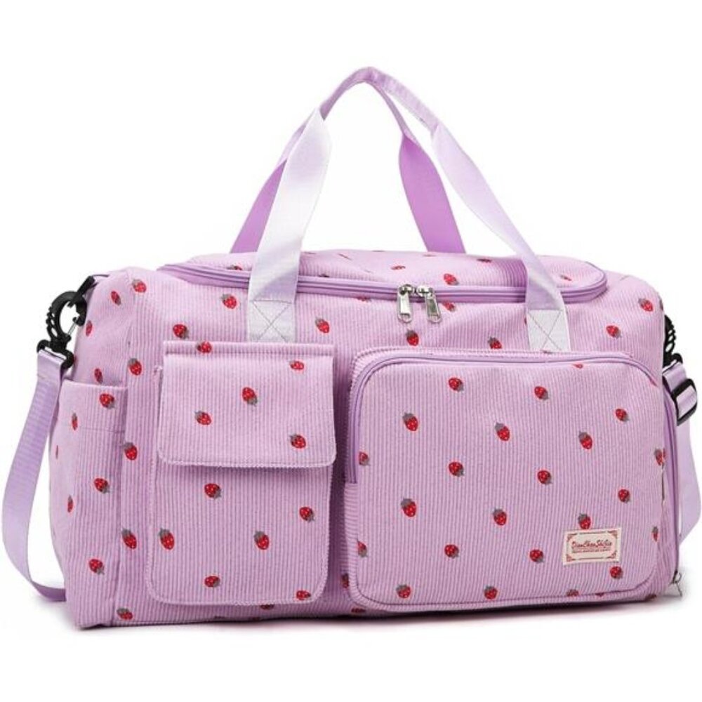 Small Gym Bags for Women, Travel Duffle Bag with Shoes Compartment, 4 in 1